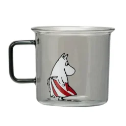 Mumin Glasmugg Muminmamman 35 cl Grå