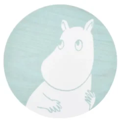 Mumin Glasunderlägg Mumintrollet 10 cm Ljusblå