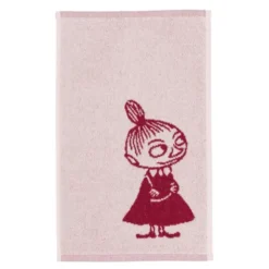 Mumin handduk 30x50 cm lilla my rosa
