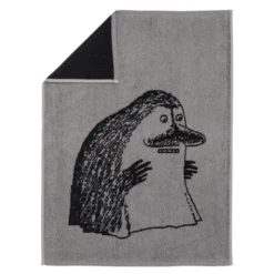 Mumin handduk 50x70 cm mårran grå