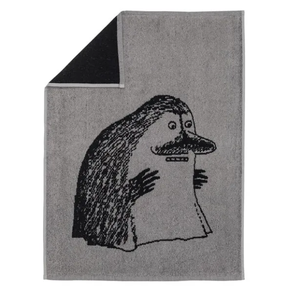 Mumin handduk 50x70 cm mårran grå