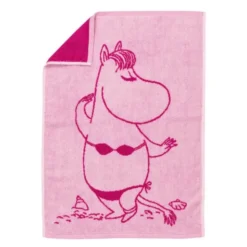 Mumin handduk 50x70 cm Snorkfröken rosa