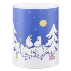 Mumin LED blockljus 12,5 cm Stjärnklar natt blå