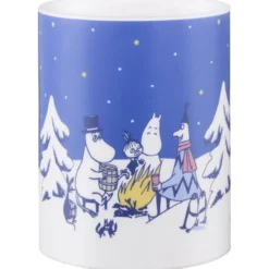 Mumin LED blockljus 12,5 cm Stjärnklar natt blå