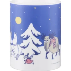 Mumin LED blockljus 12,5 cm Stjärnklar natt blå