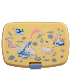 Mumin lunchlåda 16x6 cm strandlek blå