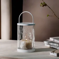Mumin lykta glas/metall 26 cm I skogen