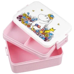 Mumin matlåda Äng rosa