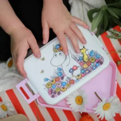 Mumin matlåda Äng rosa