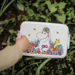 Mumin matlåda Äng rosa