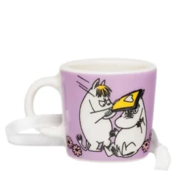 Muminmugg mini 3 cm Förälskade lila