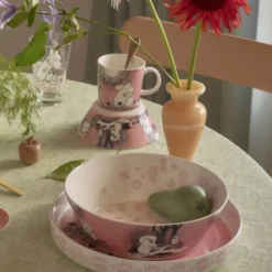 Mumin pajform 28 cm Kärlek rosa 30 år