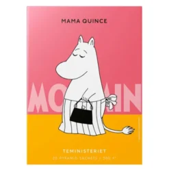 Mumin pyramidpåse Muminmamman Quience svart te kvitten 20-pack