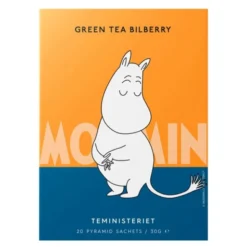 Mumin pyramidpåse Mumintrollet grönt te blåbär 20-pack