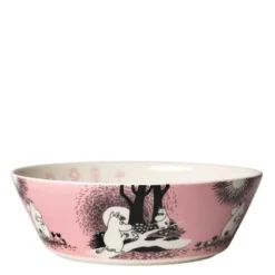 Mumin serveringsskål 23 cm Kärlek rosa 30 år