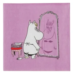 Mumin servetter 33x33 cm 20-pack Snorkfröken lila