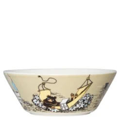 Mumin Skål Bisamråttan 15 cm Beige