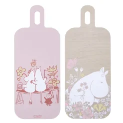 Mumin skärbräda/serveringbricka 13x33 cm blomsteräng