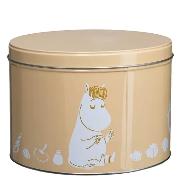 Mumin stapelbar plåtburk 1,5 L Snorkfröken gul
