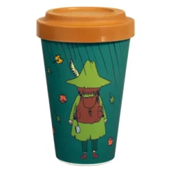 Mumin take away mugg 45 cl Snusmumriken i höstväder grön
