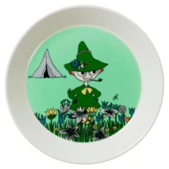 Mumintallrik 19 cm Snusmumriken Grön