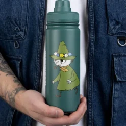 Mumin termoflaska 0,55 L Snusmumriken grön