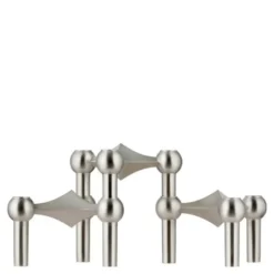 Nagel ljusstake 6,9 cm 3-pack borstad krom