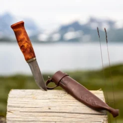 Nansen täljkniv 21 cm masurbjörk