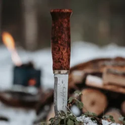 Nansen täljkniv 21 cm masurbjörk