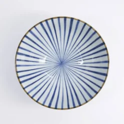 Natsu Tokusa Mixed skål 17,8x9,5 cm 1 L blå/vit