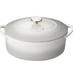 Natural canvasgjutjärnsgryta 28 cm creme