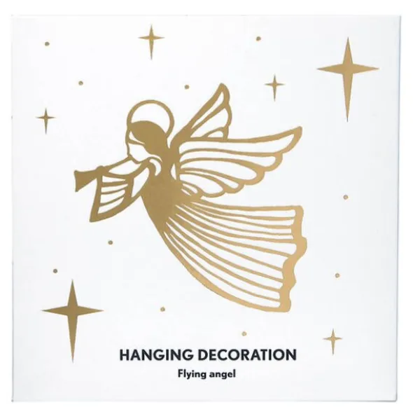 Ängel hängande dekoration 7,5 cm silver