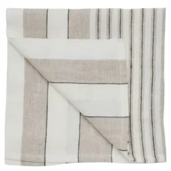 Noah tygservett 50x50 cm beige stripe