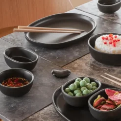 Nordic kitchen Sojaskål 10 cl Svart