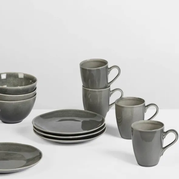 Nordic Rain mugg med öra 25 cl grå