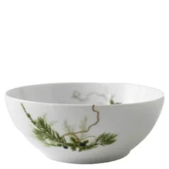 Nostalgi Müsli/Liten Skål 15 cm Vit/Grön