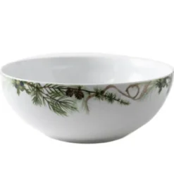 Nostalgi Skål 23 cm Vit/Grön