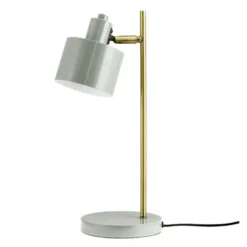 Ocean bordslampa 43 cm oliv/mässing