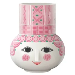 Olga vas 15 cm rosa