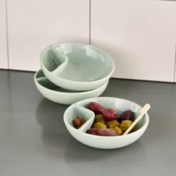 Olive serveringsskål 12 cm mintgrön