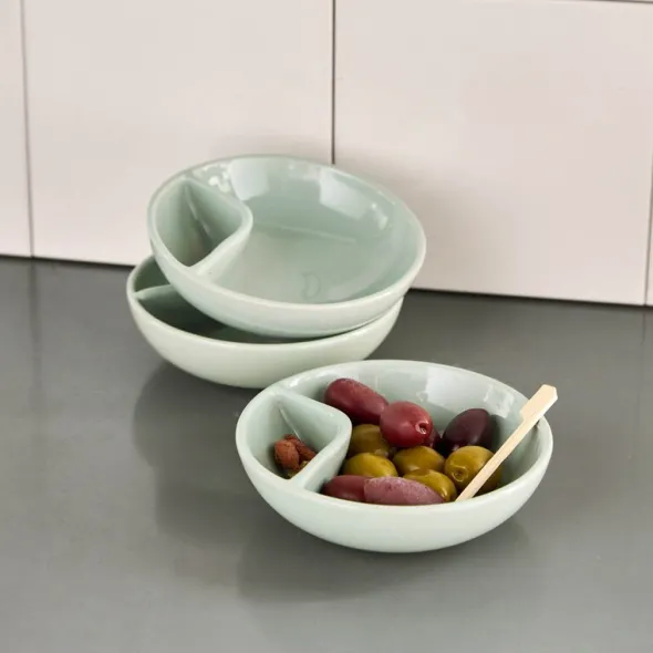 Olive serveringsskål 12 cm mintgrön