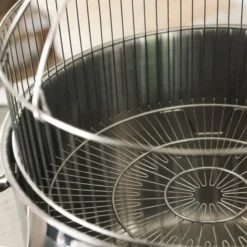 Optimal gryta med ångkorg 15 L rostfritt stål