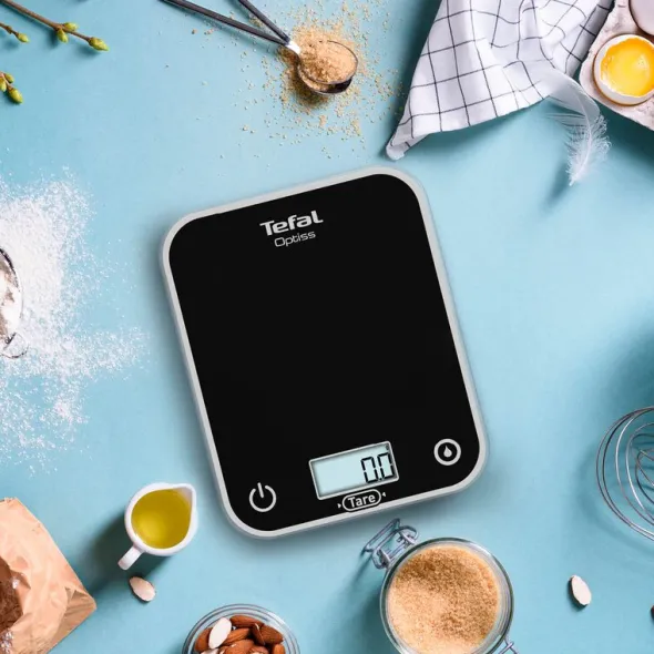 Optiss köksvåg 5 kg svart