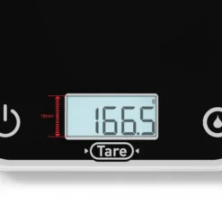 Optiss köksvåg 5 kg svart