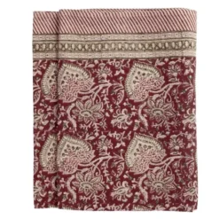Oriental linneduk 170x270 cm röd