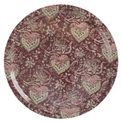 Oriental rund bricka 49 cm röd