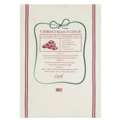Original kökshandduk Christmas Fudge 50x70 cm vit/röd/grön
