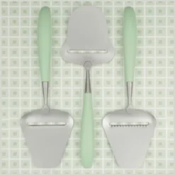 Osthyvel med räfflor 27,5 cm skumgrön