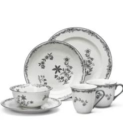Ostindia Djup Tallrik 22 cm svart