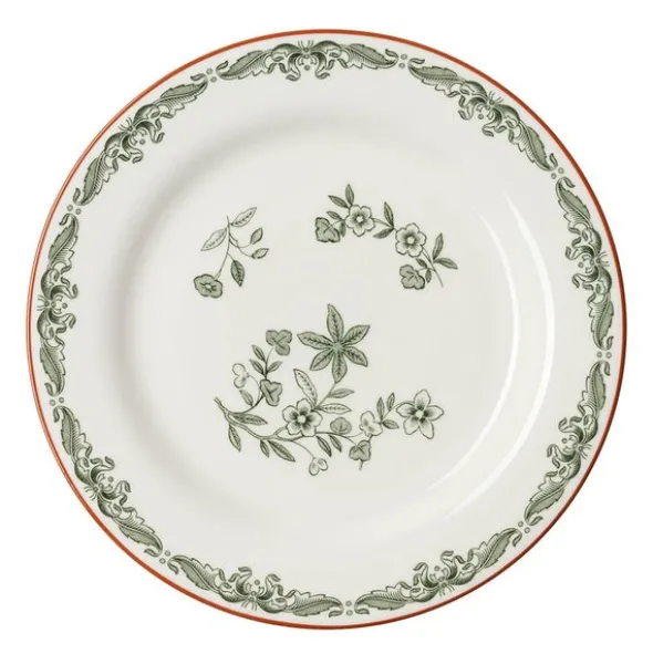 Ostindia Grön tallrik 21 cm